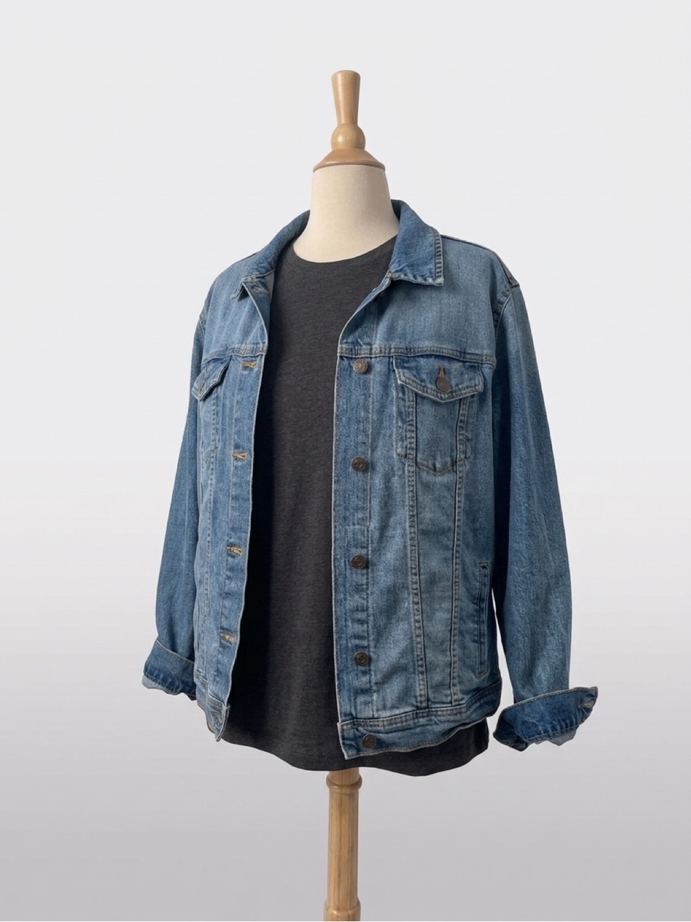 Old Navy Blue Denim Jean Jacket – XXL